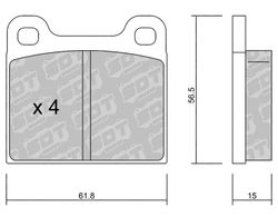 Pastillas de freno SDT RT1066 2511000RT