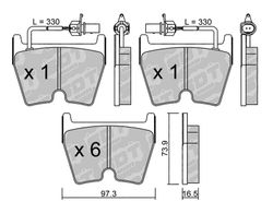 Pastillas de freno SDT RT1066 2518400RT