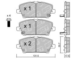 Pastillas de freno SDT RT1066 2525000RT