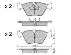 Pastillas de freno SDT RT1066 2549200RT
