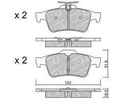 Pastillas de freno SDT RT1066 2589801RT