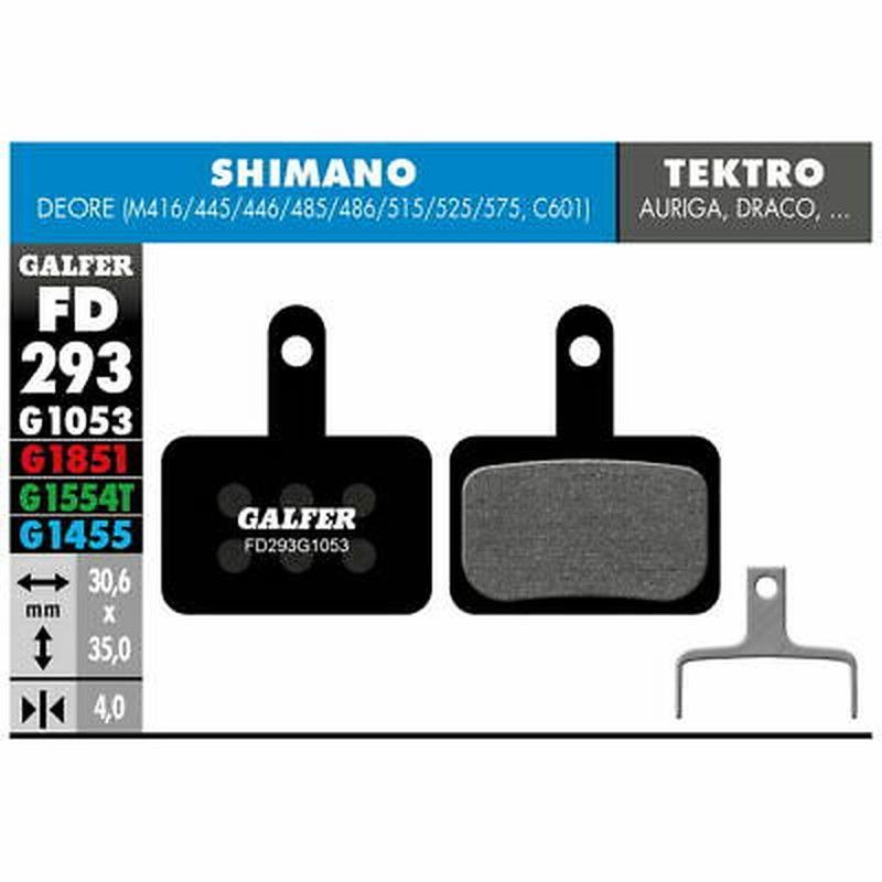 🛑 Pastillas Galfer Standard para Shimano Deore BR-M416, M445, M446, M485, M486, M515, M525, M575 y BR-C601 🚴‍♂️🔥