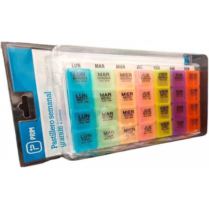 Pastillero semanal 4 tomas PRIM