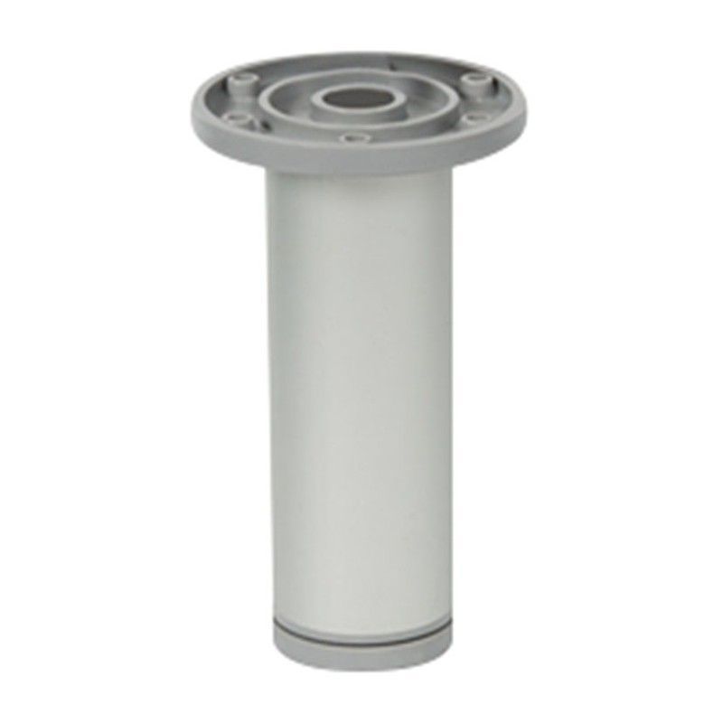 Pata mueble NESU con regulador Pata Redonda 40Xh120Mm. Alum. Mate