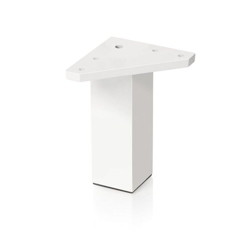 Pata mueble NESU serie 5001 Pata Cuadr.Abs 40Xh100 Mm. Blanco
