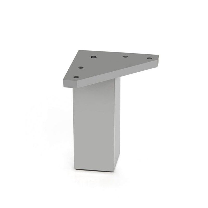 Pata mueble NESU serie 5001 Pata Cuadr.Abs 40Xh80 Mm.Alum. Mate
