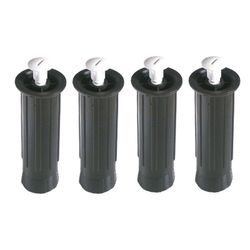 Patas mueble cocina con tapón plástico MICEL. Kit 4 Patas Cocina T/Plastico 130-200Mm