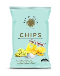 Patatas chips vinagre sal de ibiza 125 grs