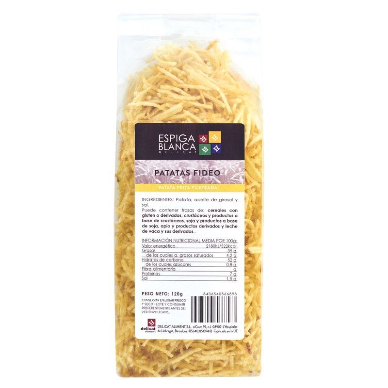 Patatas fideo 120 grs kg