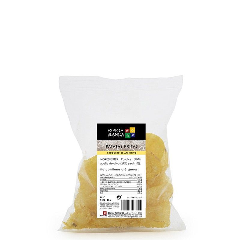 Patatas fritas aceite oliva50g