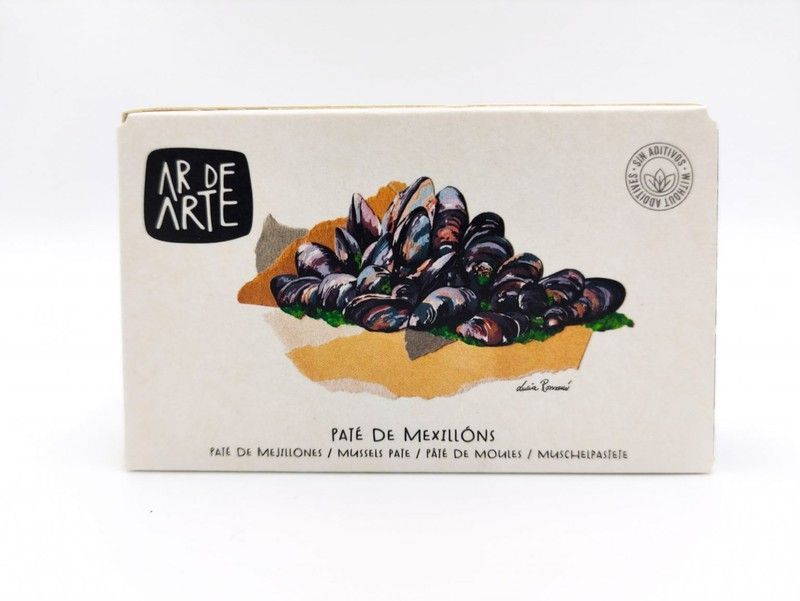Paté de mejillones Ar de Arte Conservas Galicia Gourmet 90 grs