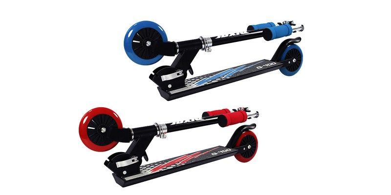 PATINETE ALUMINIO ROJO/AZUL