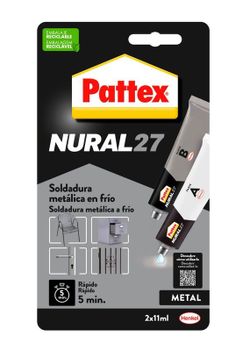 Pattex Nural-27  Bl 22 Ml,Soldadura Metálica En Frío Rápida