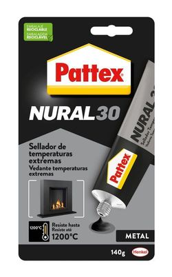 Pattex Nural-30 Bl 150 Gr, Masilla Para Altas Temperaturas Hasta 1000 ºc