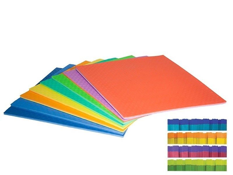 Pavimento de puzzle dos colores