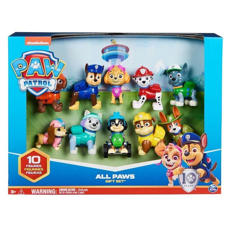 PAW PATROL-PACK 10 FIGURAS ANIVERSARIO
