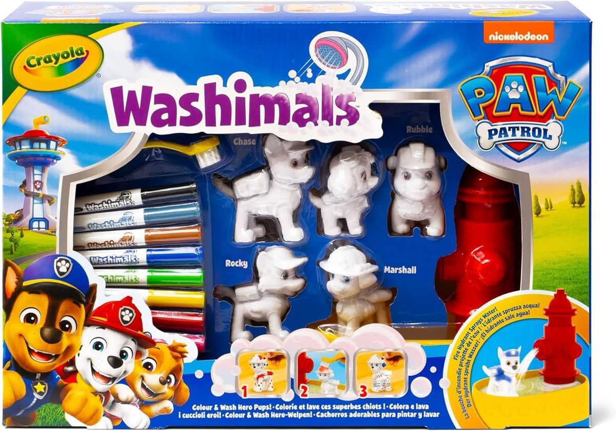 Paw Patrol Washimals - Cachorros Adorables Para  Pintar y Lavar - Crayola
