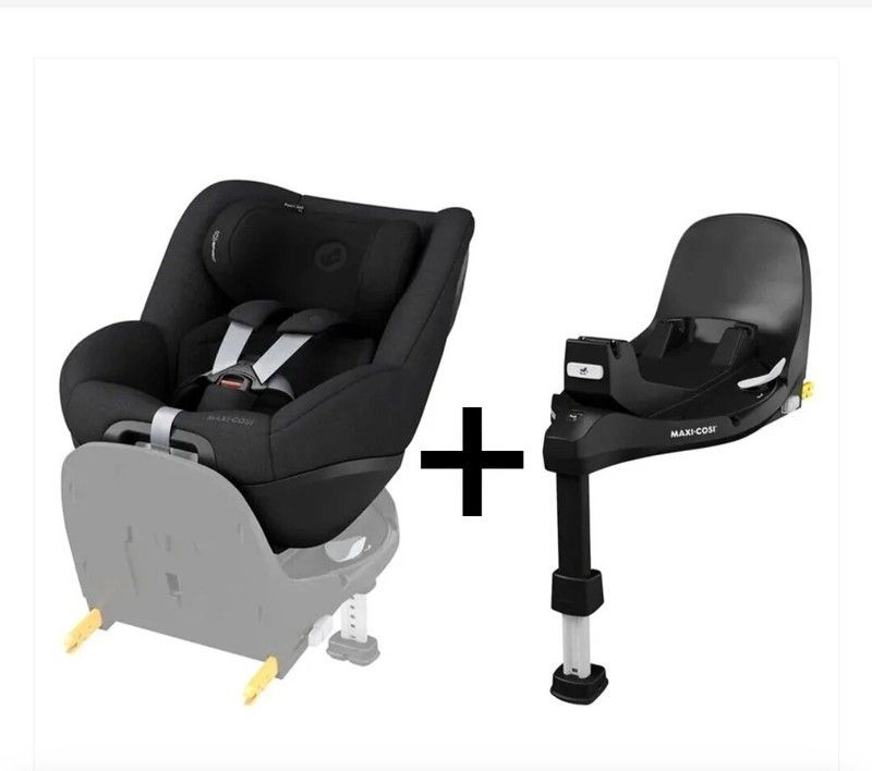 Pearl Pro 360 Authentic Black + Base isofix FamilyFix 360 Pro de Maxi-Cosi