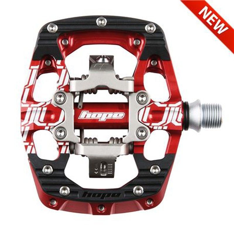 Pedales Automatico Hope Union Gc (Dh/Gravity) Rojos