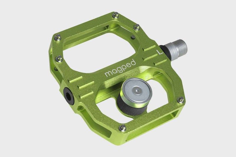 Pedales Magped Sport2 150N Verde | Control magnético y libertad para tus rutas