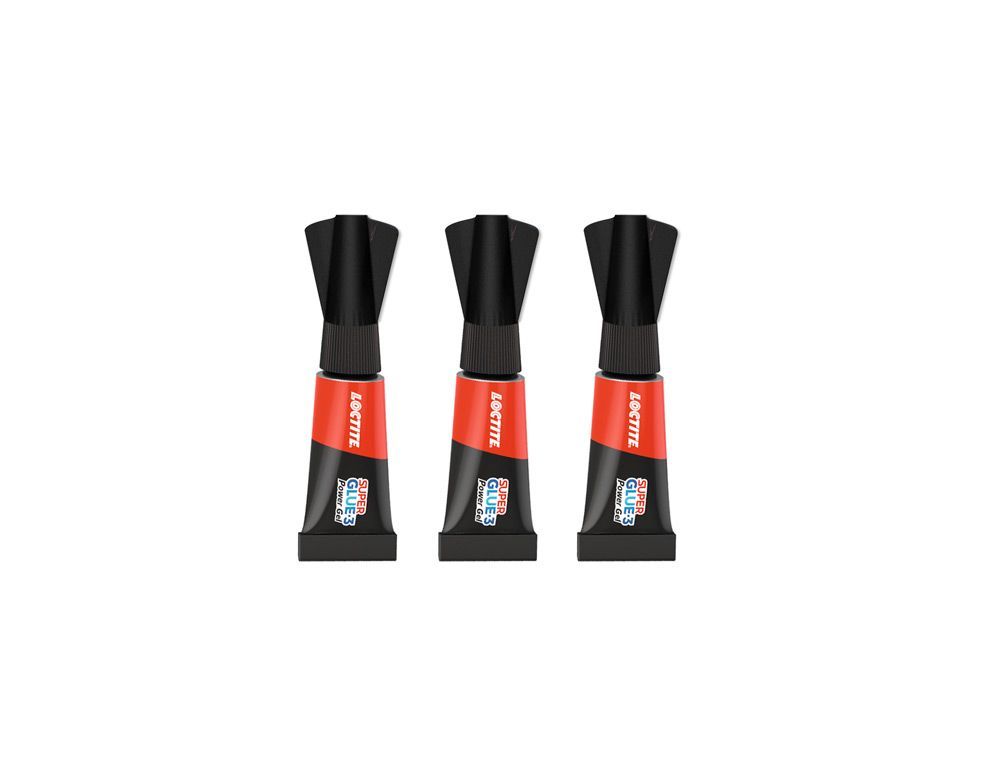Pegamento loctite super glue-3 adhesivo instantaneo original power gel 1 gr blister de 3 unidades