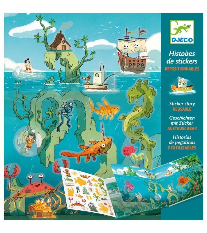 Pegatinas Cuentos - Las Aventuras En El Mar - Djeco