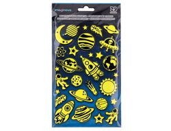 Pegatinas imaginovo luminosas planetas con relieve 190x105 mm en blister