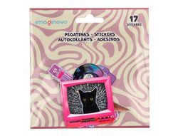 Pegatinas imaginovo retro diseńos surtidos para ordenador 145x140 mm en blister