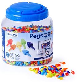 Pegs 10 mm - Colores brillantes