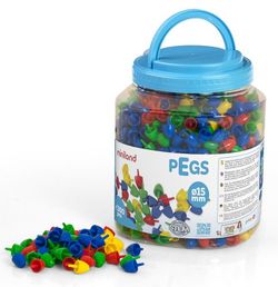 Pegs 15 mm - Colores primarios