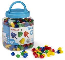 Pegs 20 mm - Colores primarios