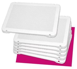 Pegs: Set de 6 placas blancas