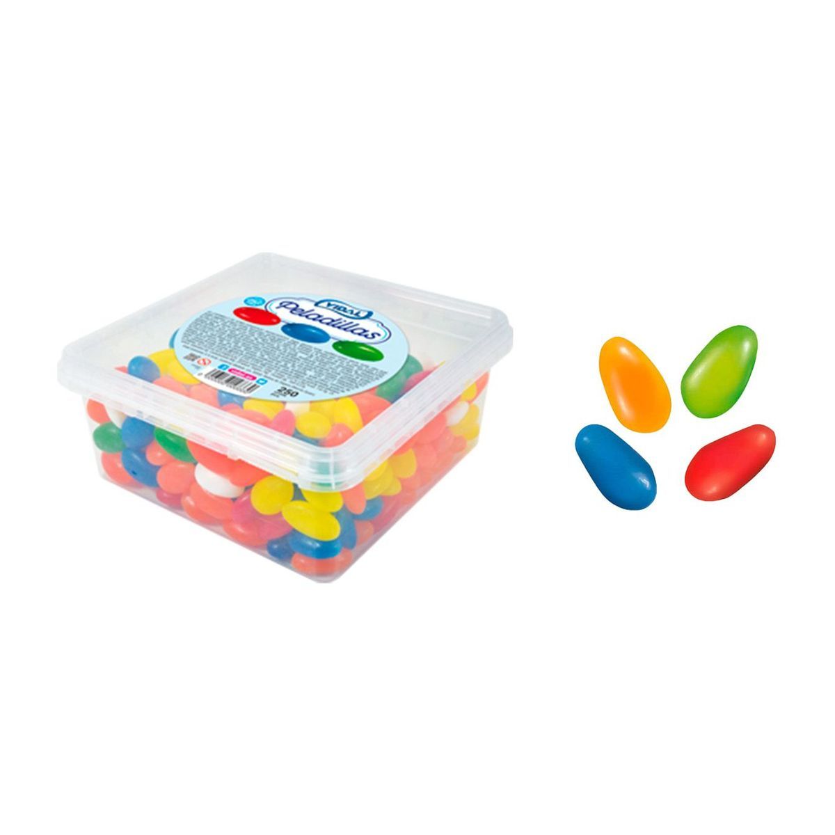 Peladillas de caramelo de colores Fruit (250 unidades) de Vidal