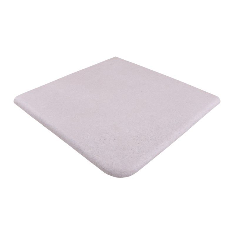 Peldaño esquina curvo Urban Blanco Gres de Aragón