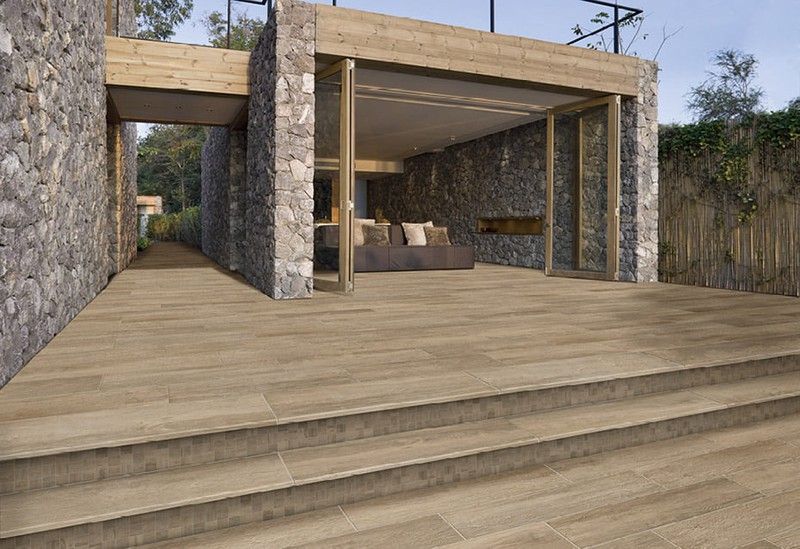 Peldaño porcelanico antideslizante 120x32x3 Hyde Park Natucer