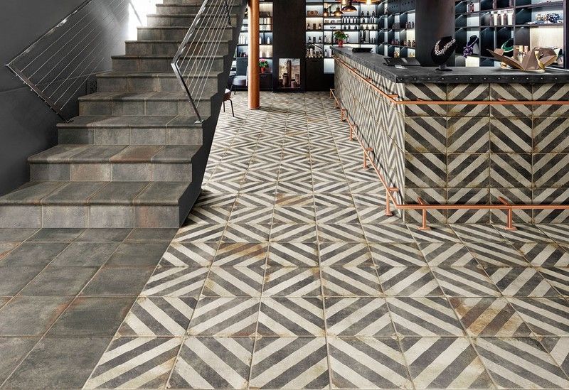 Peldaño porcelanico antideslizante 22,5x33x4 D'Anticato Notte Natucer