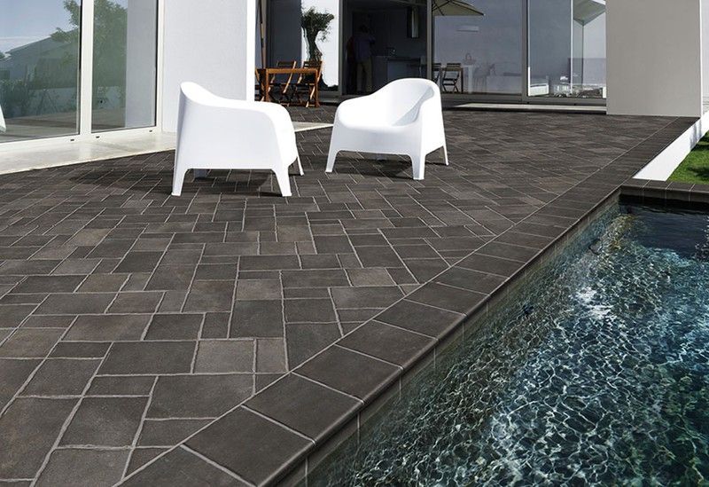 Peldaño porcelanico Antideslizante 22,5x33x4 Tech-Geo Vulcano Natucer