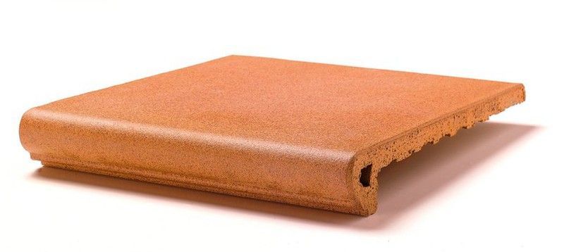 Peldaño redondo 33cm Natural Gres de aragón