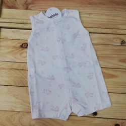 Pelele tirante de bebe rosa 17288 babidu