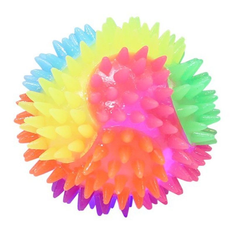 Pelota con luz de 7 cm tipo masaje