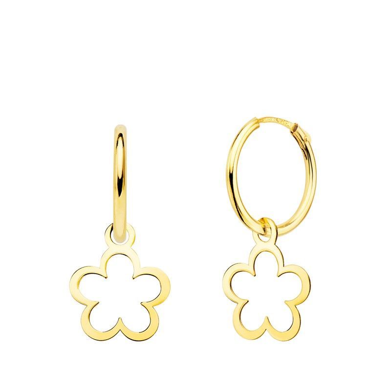 Pendientes Aros Margarita Oro 18kts 18403-MG