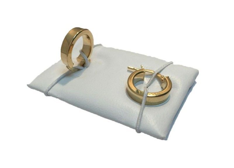 Pendientes Aros Oro 18kts 14mm Lisos 0207-14L