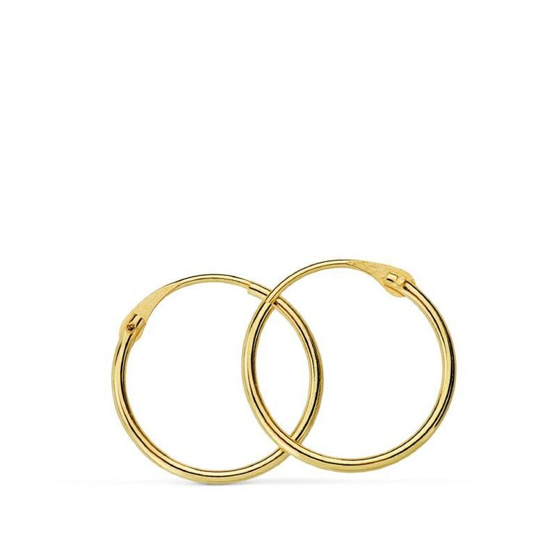 Pendientes Aros Oro 18kts Redondos 12mm 18410