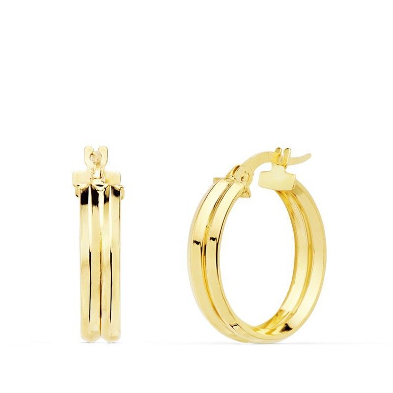 Pendientes Aros Oro 18kts Redondos 18 X 4 mm 25000142