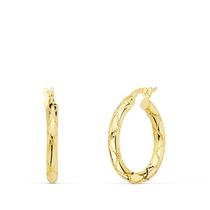 Pendientes Aros Oro 18kts Redondos 20 X 2,5 mm 25000128