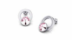 Pendientes de mujer rodiados con cristal swarovski