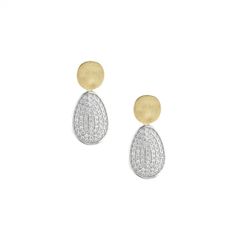 Pendientes IPPOCAMPO bañados en oro, esferas ovaladas. IPEL129