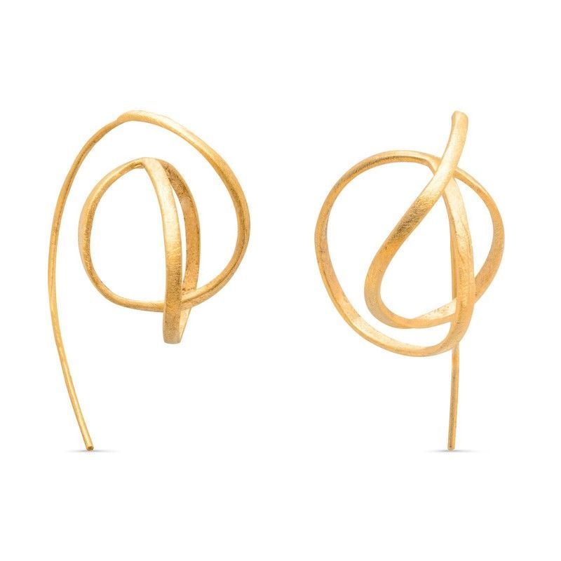 Pendientes JOIDART dorados EMBOLIC medianos. J3232AR023200