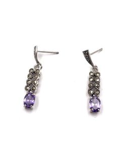 Pendientes largos Purple