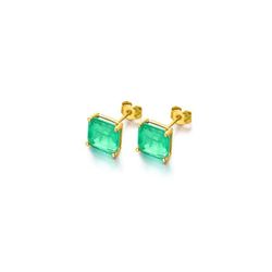 Pendientes LECARRE Green Love. Oro y Cuarzo Verde. GB117OA-00